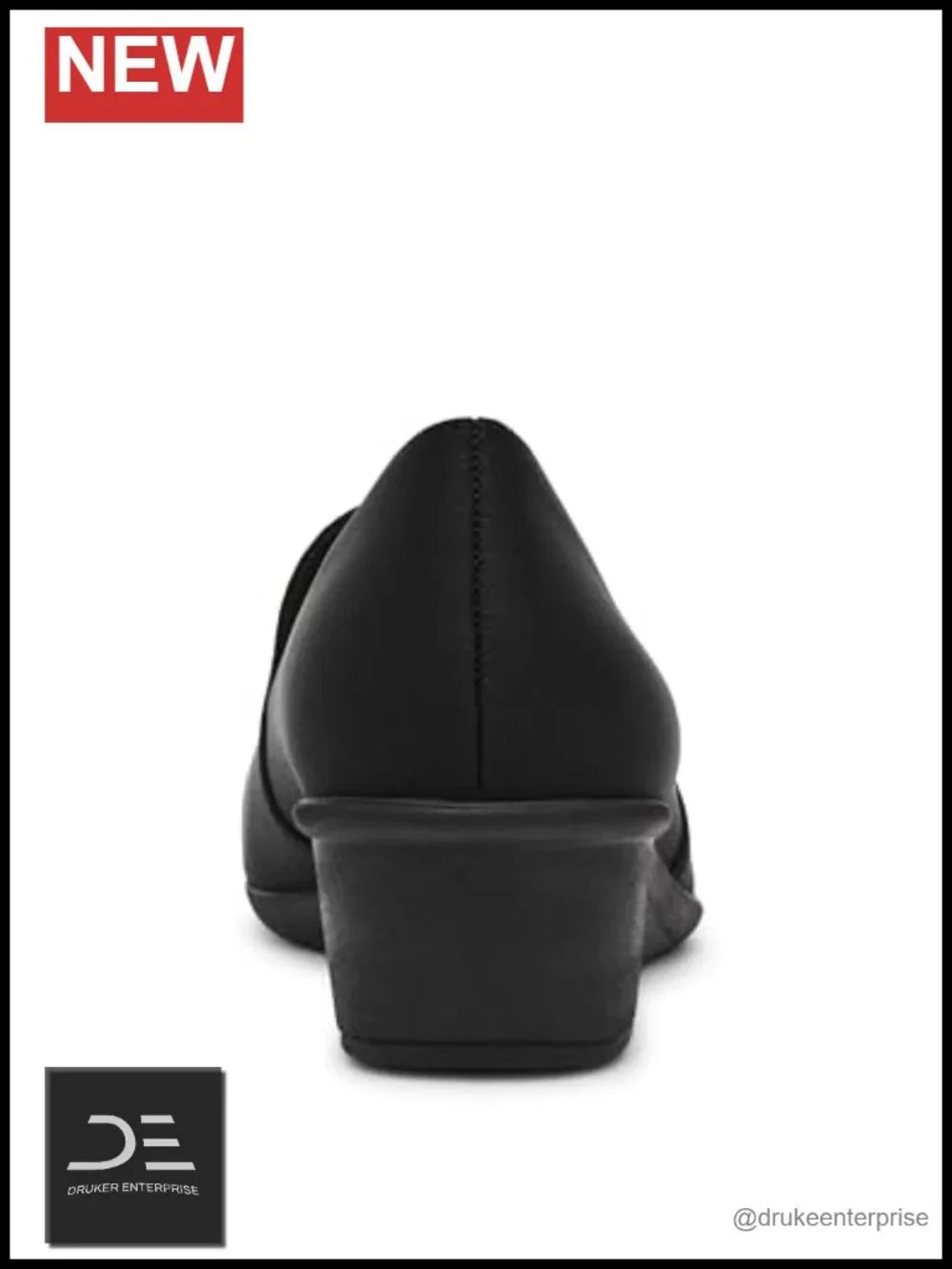 Anne Klein Wendell Wedge Pump, Closed Toe Slip-On PU Leather Office Heel
